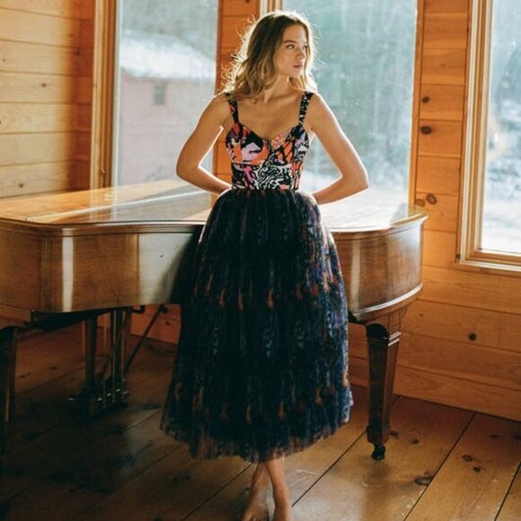 Hutch Anthropologie Shana Dress Tulle Dress - Picture 4 of 6